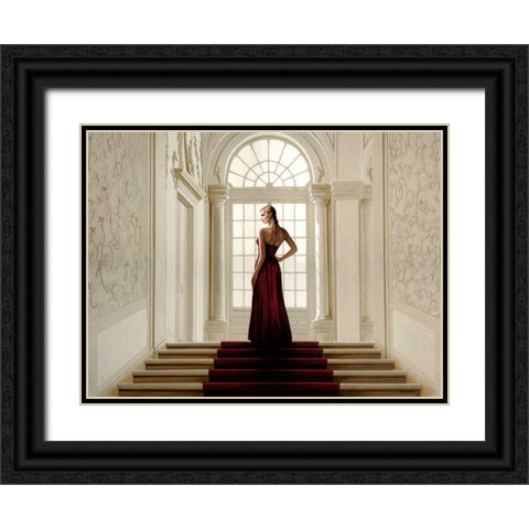 Remembering the Dance Black Ornate Wood Framed Art Print with Double Matting by Silver, John