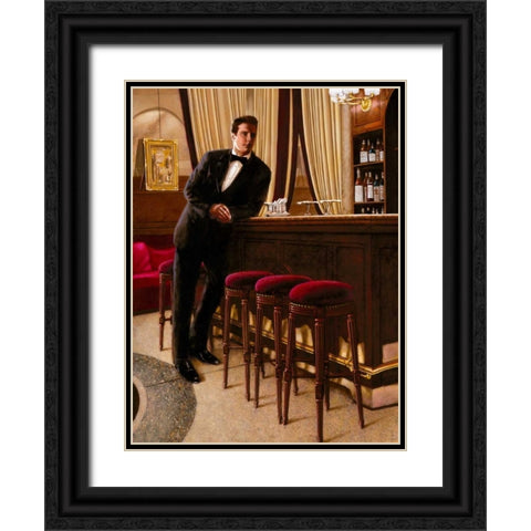 In the Mood for Love I Black Ornate Wood Framed Art Print with Double Matting by Silver, John