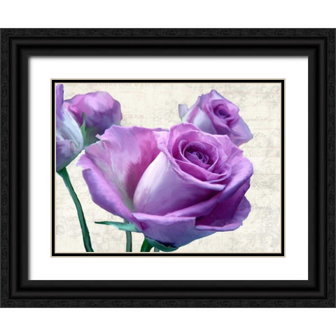 Porcelain Black Ornate Wood Framed Art Print with Double Matting by Thomlinson, Jenny