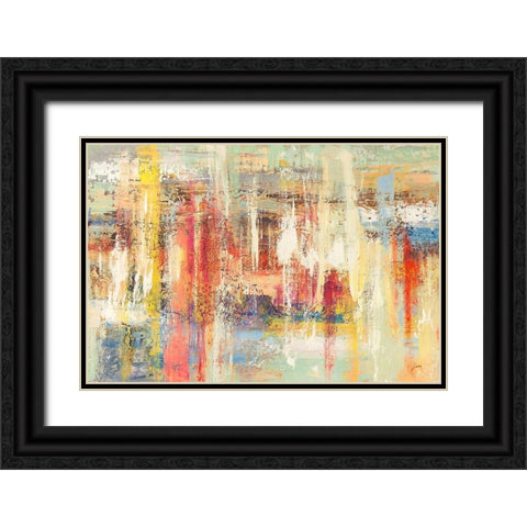 Colori riflessi Black Ornate Wood Framed Art Print with Double Matting by Lucas