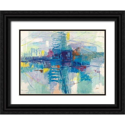 Di sera sul mare Black Ornate Wood Framed Art Print with Double Matting by Lucas