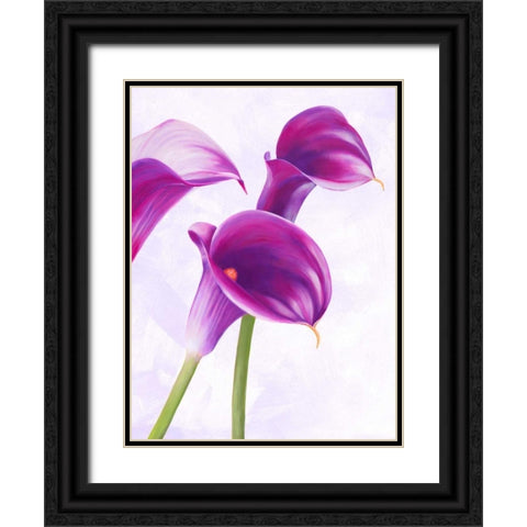 Duet II Black Ornate Wood Framed Art Print with Double Matting by Villa, Luca