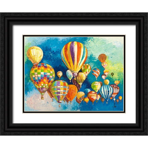 Sospesi nel cielo II Black Ornate Wood Framed Art Print with Double Matting by Florio, Luigi