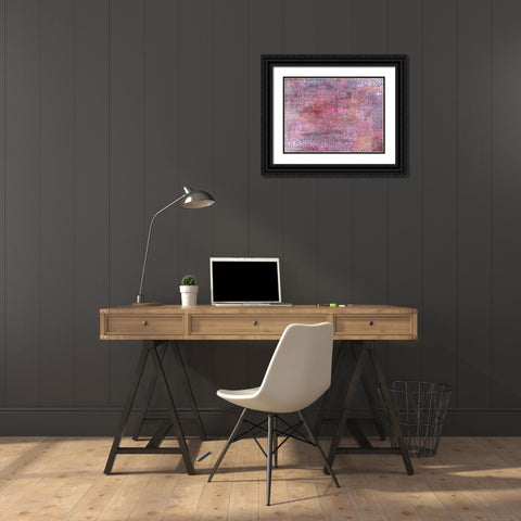 Cathedrals Black Ornate Wood Framed Art Print with Double Matting by Klee, Paul
