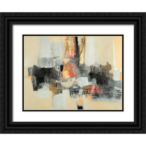 Câ€™era una volta Black Ornate Wood Framed Art Print with Double Matting by Piovan, Maurizio