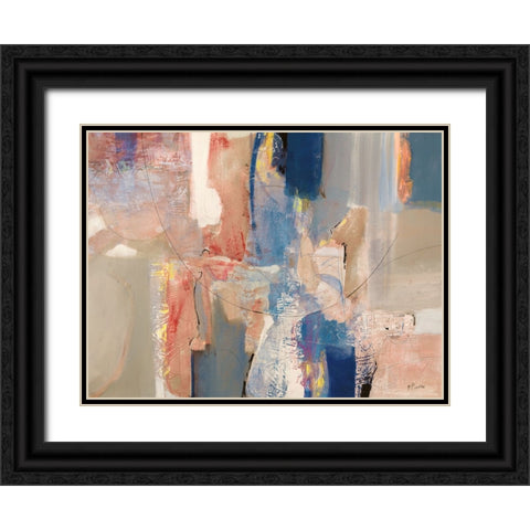 Calma del cuore Black Ornate Wood Framed Art Print with Double Matting by Piovan, Maurizio