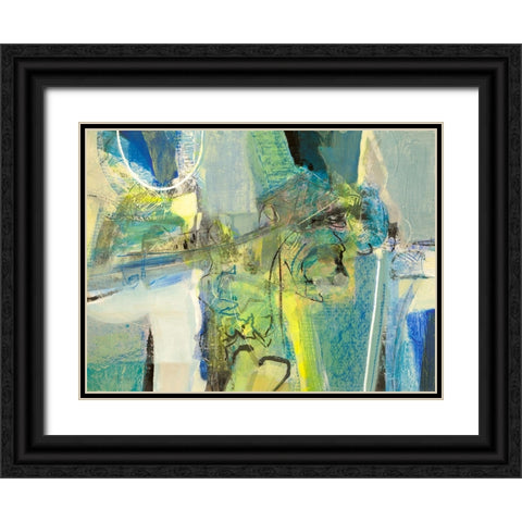 Liberi Black Ornate Wood Framed Art Print with Double Matting by Piovan, Maurizio