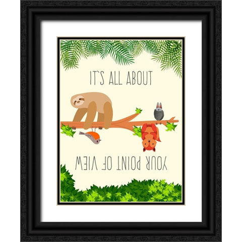Its All about your Point of View Black Ornate Wood Framed Art Print with Double Matting by Hill, Steven