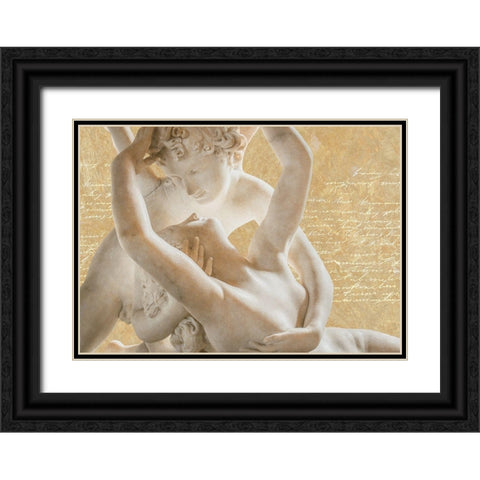 Endless Love (Cupid And Psyche) Black Ornate Wood Framed Art Print with Double Matting by Hill, Steven