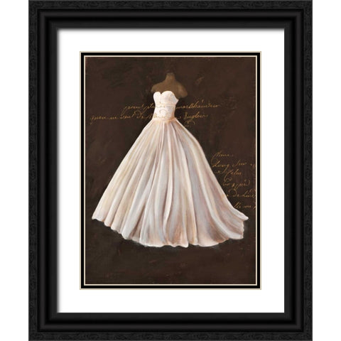 Dressed in White II Black Ornate Wood Framed Art Print with Double Matting by Cairoli, Stefano