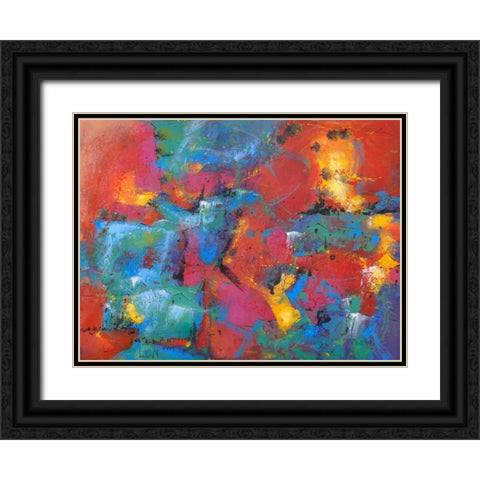 Pensieri sfuocati Black Ornate Wood Framed Art Print with Double Matting by Marzari, Tebo