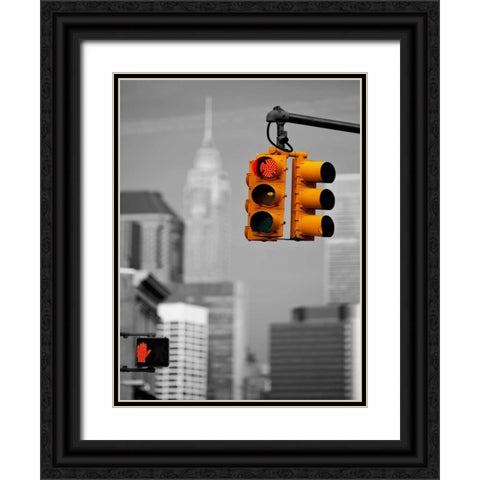 Crossroads New York Black Ornate Wood Framed Art Print with Double Matting by Ratsenskiy, Vadim