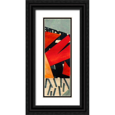 BeBop Panel I Black Ornate Wood Framed Art Print with Double Matting by Bacci, Leonardo