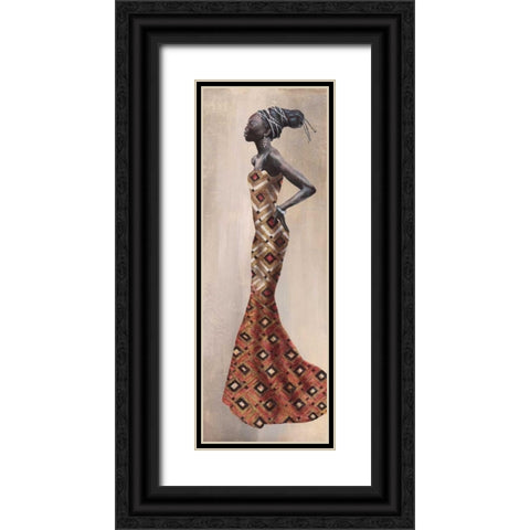 Princesse d Afrique Black Ornate Wood Framed Art Print with Double Matting by Duval, Sonya
