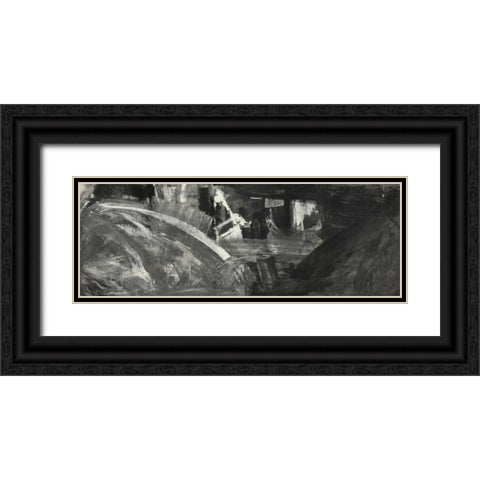 Sfumature di grigio II Black Ornate Wood Framed Art Print with Double Matting by Corrado, Italo