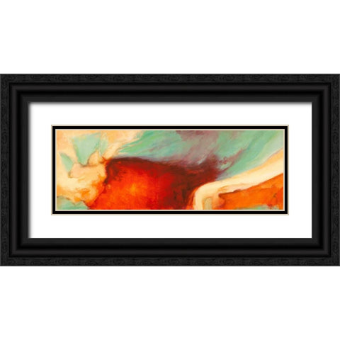 Namaste Black Ornate Wood Framed Art Print with Double Matting by Demos, Jean-Luc