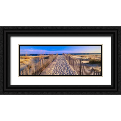 Pathway to the Beach, Florida, USA Black Ornate Wood Framed Art Print with Double Matting by Sohm , Joseph
