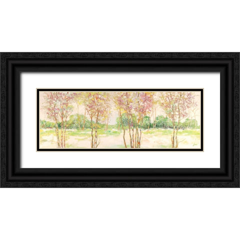 Bosco di betulle II Black Ornate Wood Framed Art Print with Double Matting by Lucas