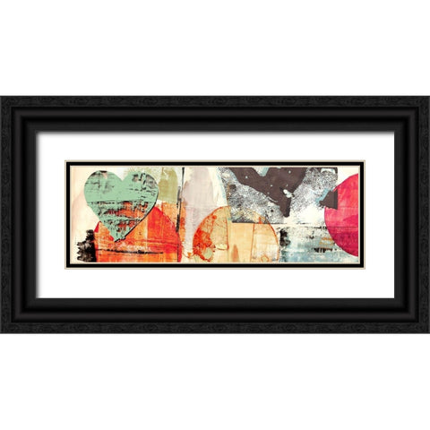 Pop Love #1 (detail) Black Ornate Wood Framed Art Print with Double Matting by Winkel, Peter