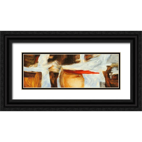 The sound of wood Black Ornate Wood Framed Art Print with Double Matting by Stone, Jim