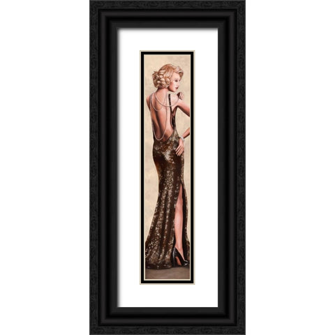Red Carpet Black Ornate Wood Framed Art Print with Double Matting by Duval, Sonya