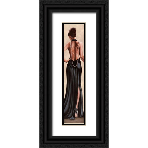 Soiree Black Ornate Wood Framed Art Print with Double Matting by Duval, Sonya