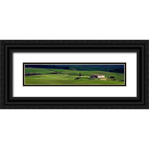 A villa in Tuscany Black Ornate Wood Framed Art Print with Double Matting by Ratsenskiy, Vadim