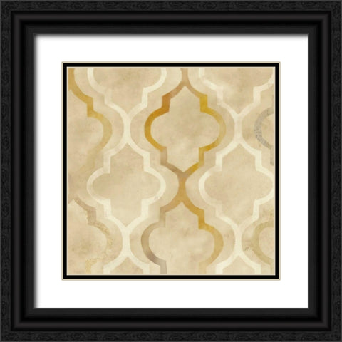 Majestic  Patterns  I Black Ornate Wood Framed Art Print with Double Matting by Coulter, Cynthia