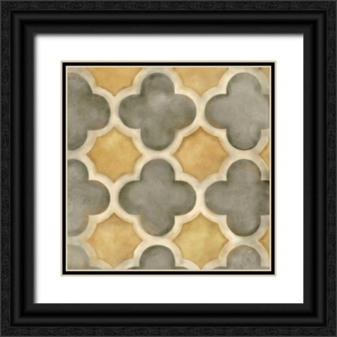 Majestic Patterns  III Black Ornate Wood Framed Art Print with Double Matting by Coulter, Cynthia