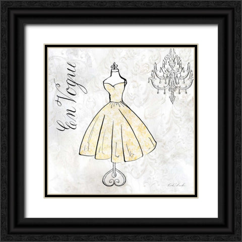 High Fashion I Black Ornate Wood Framed Art Print with Double Matting by Dundon, Caitlin