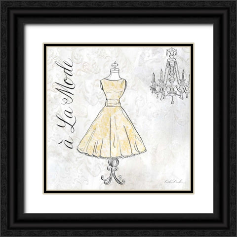 High Fashion III Black Ornate Wood Framed Art Print with Double Matting by Dundon, Caitlin