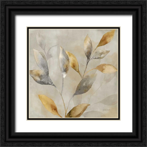 Majestic Leaves III Black Ornate Wood Framed Art Print with Double Matting by Coulter, Cynthia