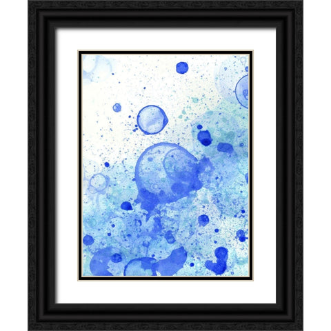 Bubble Splash I Black Ornate Wood Framed Art Print with Double Matting by Wilson, Kelsey