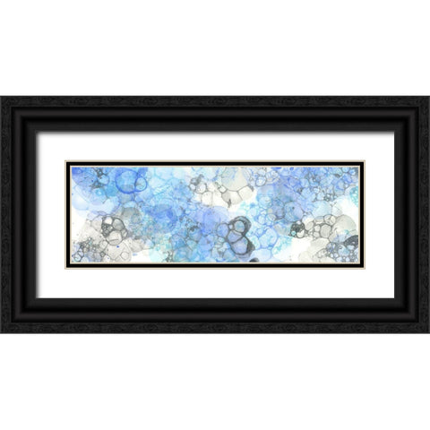 Bubblescape panel II Black Ornate Wood Framed Art Print with Double Matting by Wilson, Kelsey