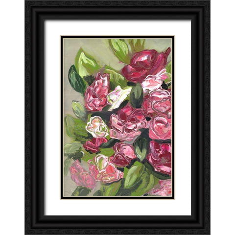 Prettiest Bunch of Flowers portrait I Black Ornate Wood Framed Art Print with Double Matting by Chapman, Marcy