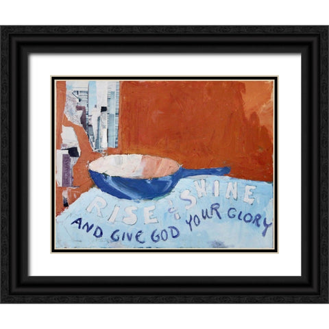 Rise and Shine Black Ornate Wood Framed Art Print with Double Matting by Marie, Susanne