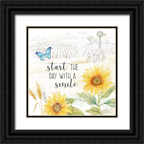 Good Morning Sunshine IX-Smile Black Ornate Wood Framed Art Print with Double Matting by Coulter, Cynthia