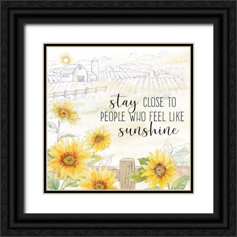 Good Morning Sunshine X-Stay Close Black Ornate Wood Framed Art Print with Double Matting by Coulter, Cynthia