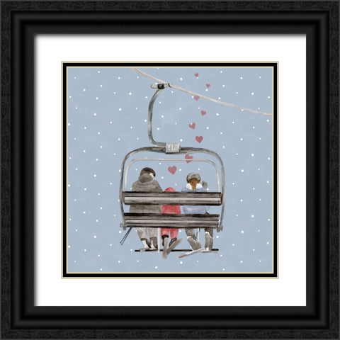 Winter Mountain Getaway IX Black Ornate Wood Framed Art Print with Double Matting by Tara Reed