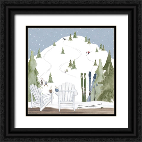 Winter Mountain Getaway XI Black Ornate Wood Framed Art Print with Double Matting by Tara Reed