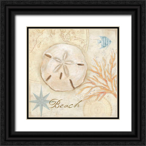 Nautical Shells IV Black Ornate Wood Framed Art Print with Double Matting by Coulter, Cynthia