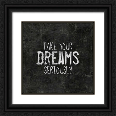 Dreams I Black Ornate Wood Framed Art Print with Double Matting by Iron Orchid Designs