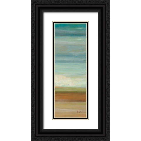 Turquoise Horizons Panel II Black Ornate Wood Framed Art Print with Double Matting by Coulter, Cynthia