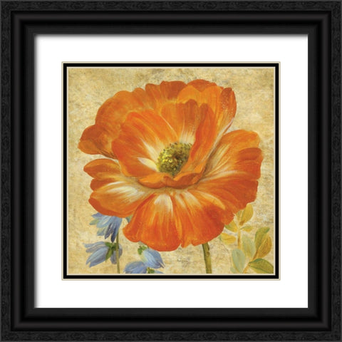 Primavera II Black Ornate Wood Framed Art Print with Double Matting by Gladding, Pamela