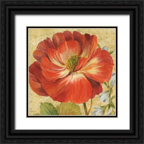 Primavera IV Black Ornate Wood Framed Art Print with Double Matting by Gladding, Pamela