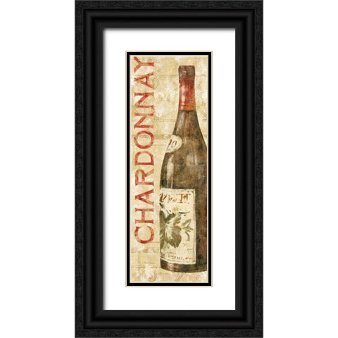 Wine Stucco I Black Ornate Wood Framed Art Print with Double Matting by Gladding, Pamela