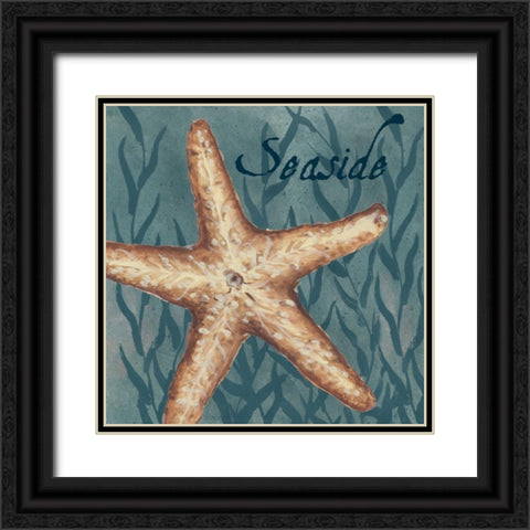 Nautical Critters II Black Ornate Wood Framed Art Print with Double Matting by Tre Sorelle Studios