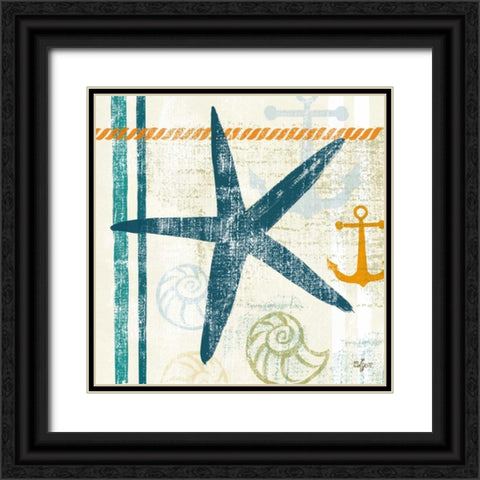 Nautical Brights III Black Ornate Wood Framed Art Print with Double Matting by Lyon, Rebecca