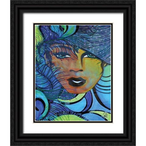 Urban Glam I Black Ornate Wood Framed Art Print with Double Matting by Rivas-Velazquez, Gena