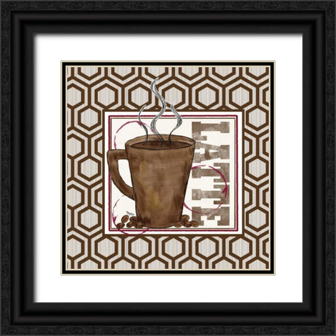Modern Coffee II Black Ornate Wood Framed Art Print with Double Matting by Reed, Tara